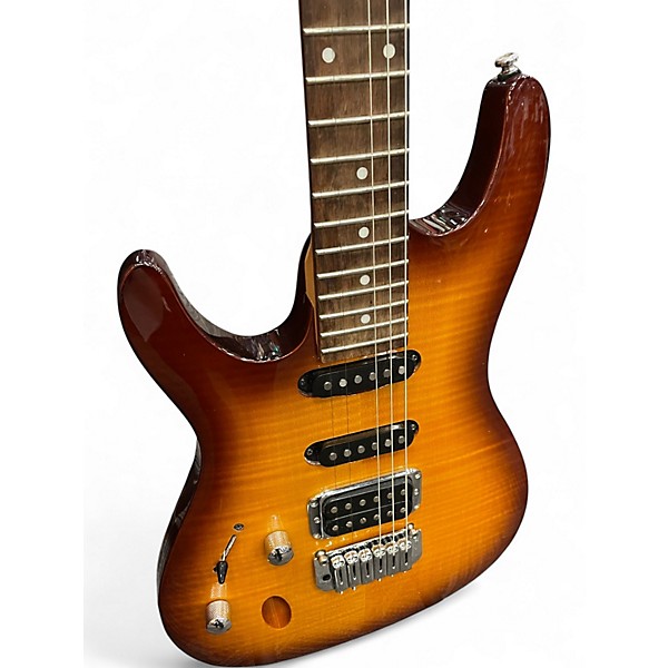 Used Ibanez SA160FML Amber Electric Guitar