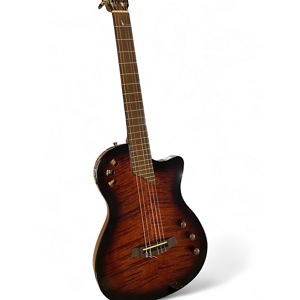 Used Cordoba stage nylon Dark Cherry Burst Classical Acoustic Electric Guitar