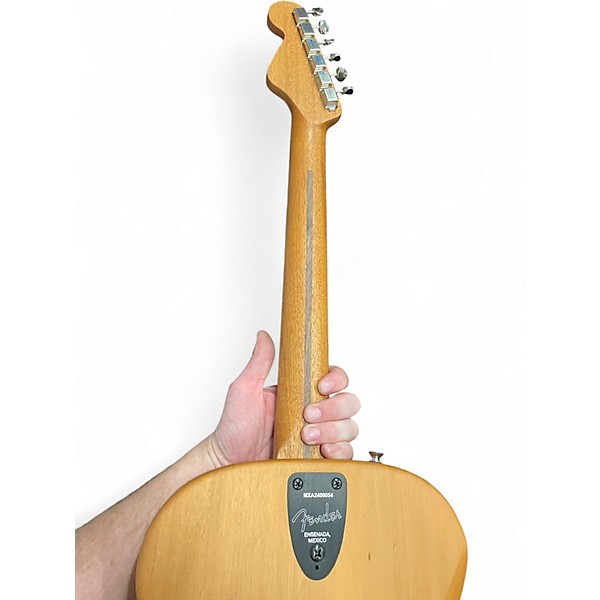 Used Fender highway parlor Natural Acoustic Electric Guitar