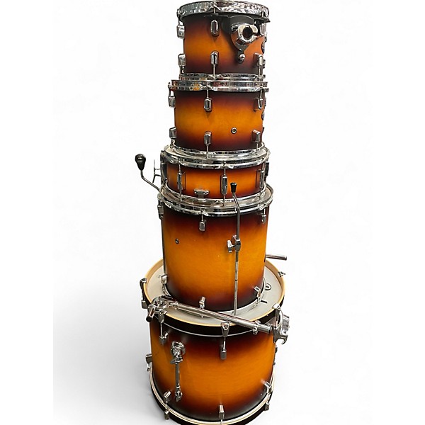 Used 2010s Pearl 5 Piece Decade Maple DMP925SP/C225 SATIN AMBURST Drum Kit