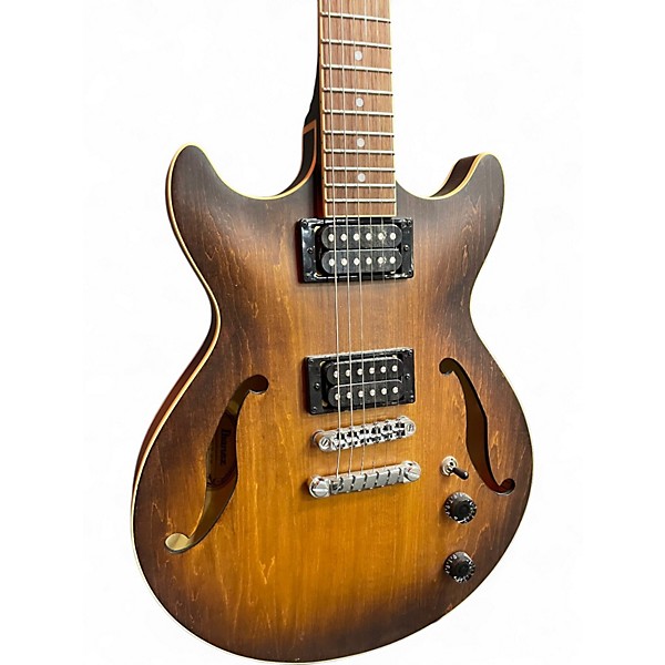 Used Ibanez Artcore AM53 Flat Tobacco Hollow Body Electric Guitar