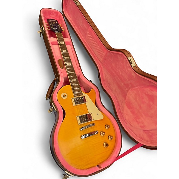 Used Epiphone 1959 Reissue Les Paul Standard Lemonburst Solid Body Electric Guitar
