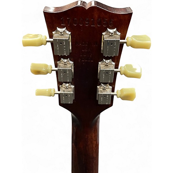 Used 2017 Gibson Les Paul Faded Mahogany Solid Body Electric Guitar