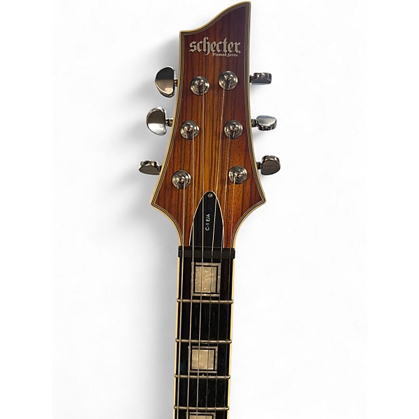 Used Schecter Guitar Research C-1 E/A Classic Faded Vintage Sunburst Hollow Body Electric Guitar