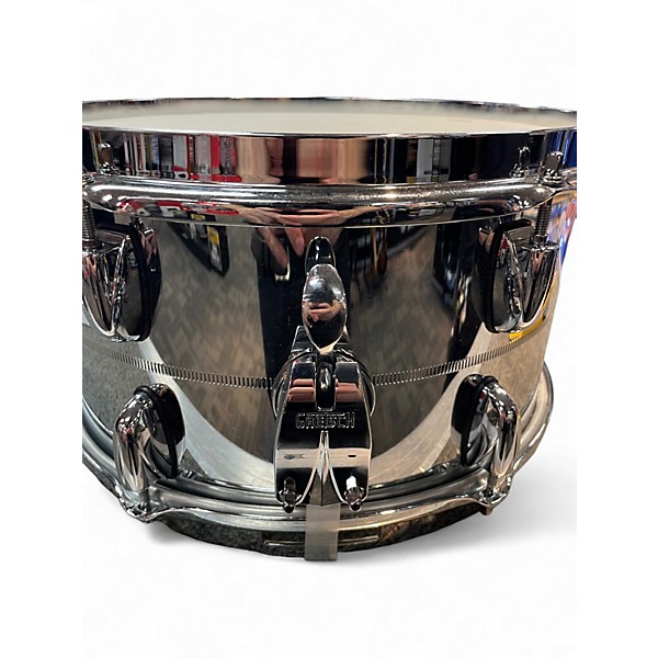 Used Gretsch Drums 13in GB4163S Brooklyn Chrome over Steel 7x13 Chrome Silver Drum