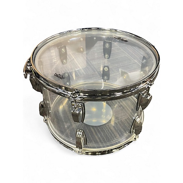 Used Ludwig 3 Piece Vistalite clear Drum Kit