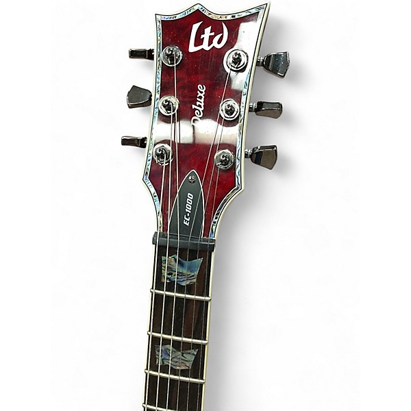 Used ESP EC1000 Black Cherry Solid Body Electric Guitar