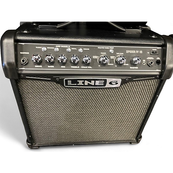 Used Line 6 Spider IV 15W 1X8 Guitar Combo Amp