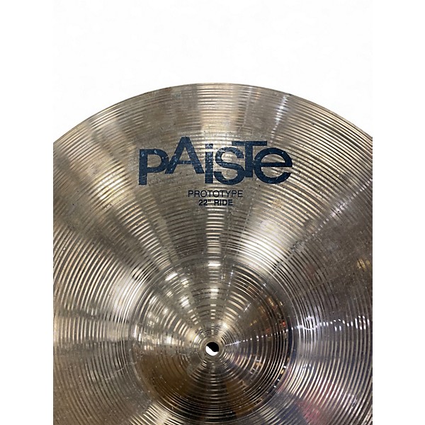 Used Paiste 22in Prototype Ride Cymbal