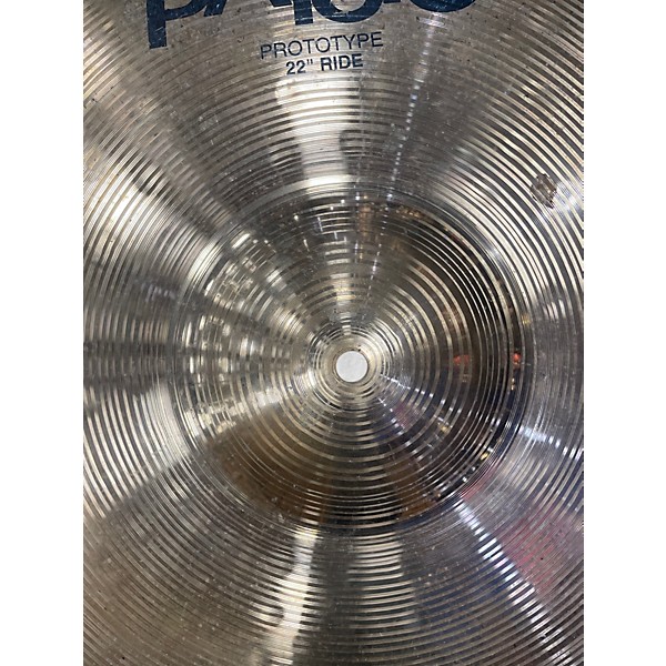 Used Paiste 22in Prototype Ride Cymbal