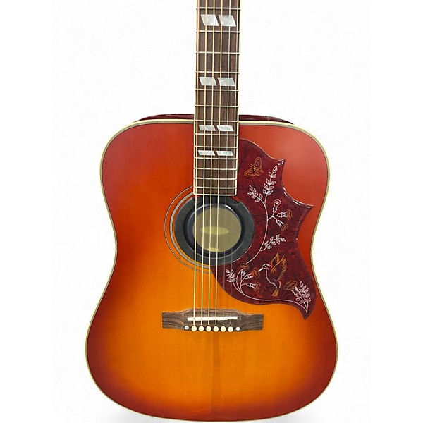Used Epiphone Hummingbird Aged cherry Sunburst Acoustic Guitar