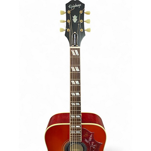 Used Epiphone Hummingbird Aged cherry Sunburst Acoustic Guitar
