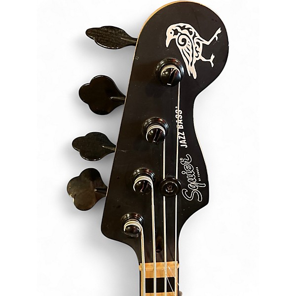 Used Fender Contemporary Active Jazz Bass Black Electric Bass Guitar