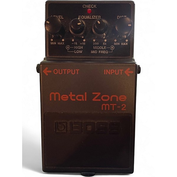 Used BOSS MT2 Metal Zone Distortion Effect Pedal