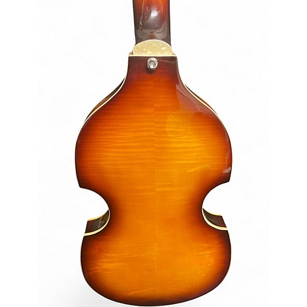 Used Hofner Ignition Series Vintage 4 String 2 Color Sunburst Electric Bass Guitar