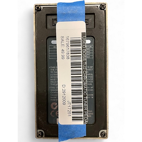 Used BOSS TU2 Chromatic Tuner Pedal