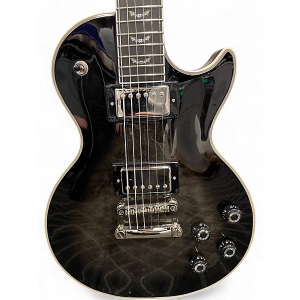 Used Epiphone LES PAUL BATS IN FLIGHT Trans Black Solid Body Electric Guitar