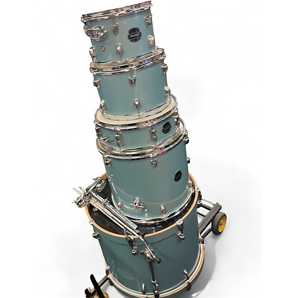 Used Mapex 5 Piece VENUS ROCK AQUA BLUE Drum Kit