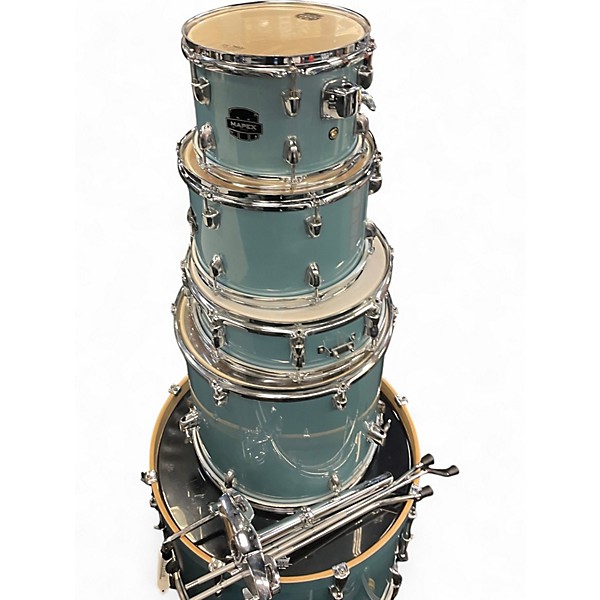 Used Mapex 5 Piece VENUS ROCK AQUA BLUE Drum Kit
