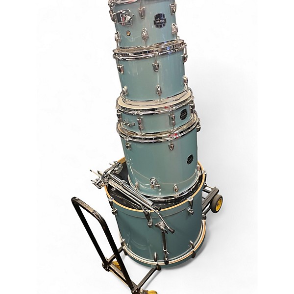 Used Mapex 5 Piece VENUS ROCK AQUA BLUE Drum Kit