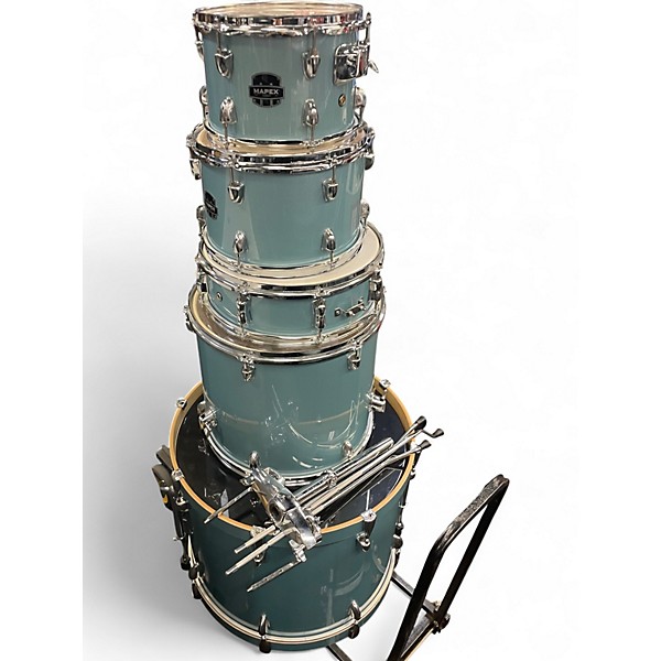 Used Mapex 5 Piece VENUS ROCK AQUA BLUE Drum Kit