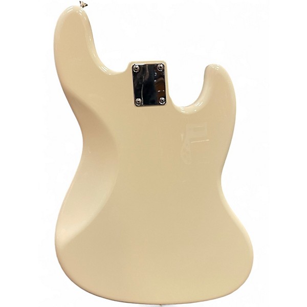 Used 2015 Fender JB62 (Modified Fretless) Vintage White Electric Bass Guitar