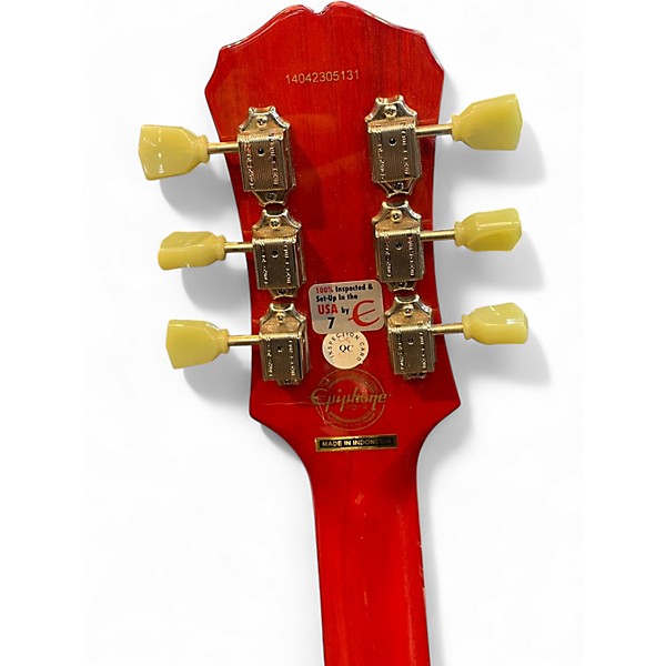 Used Epiphone Les Paul Standard Florentine Pro Faded Cherry Hollow Body Electric Guitar