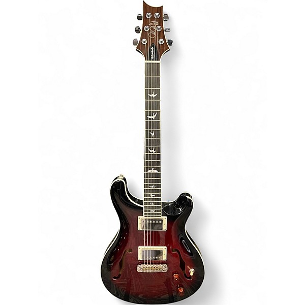 Used PRS SE Hollowbody Standard Trans Crimson Red Hollow Body Electric Guitar