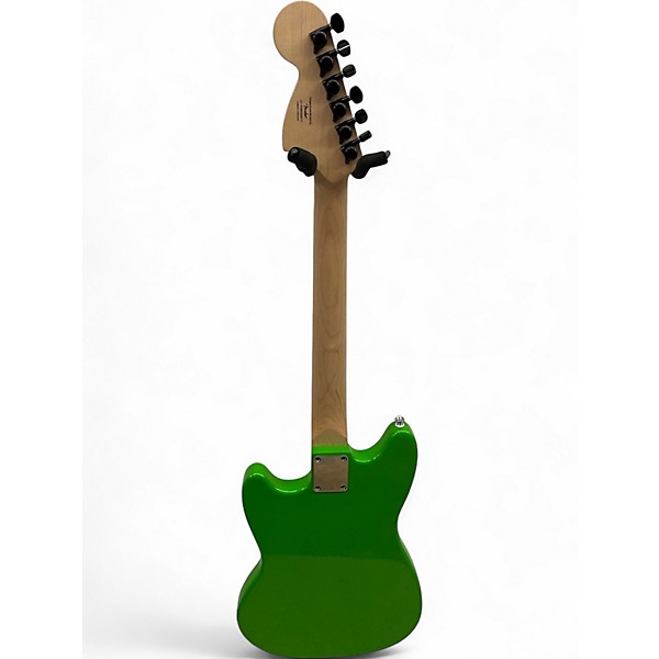 Used Squier SONIC MUSTANG LIME GREEN Solid Body Electric Guitar