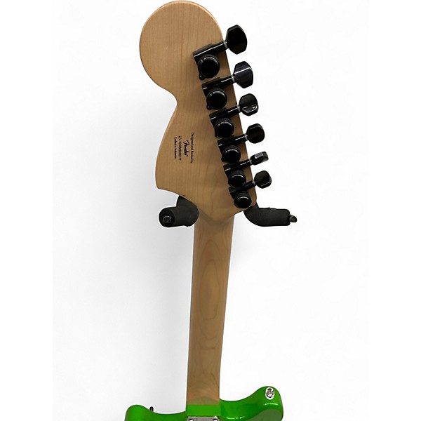 Used Squier SONIC MUSTANG LIME GREEN Solid Body Electric Guitar