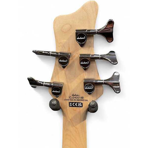 Used Jackson JS3V SPECTRA 5 STRING SILVER BURST Electric Bass Guitar