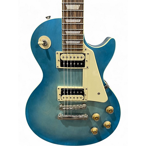 Used Epiphone Les Paul Traditional Pro IV Faded Blue Jean Solid Body Electric Guitar