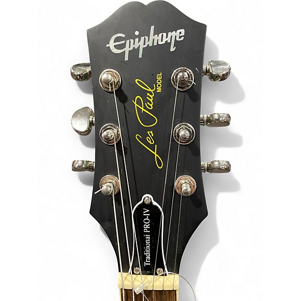 Used Epiphone Les Paul Traditional Pro IV Faded Blue Jean Solid Body Electric Guitar