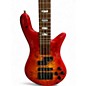 Used Spector Euro4 LX RED ORANGE BURL Electric Bass Guitar