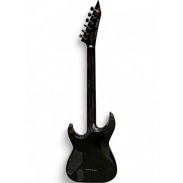 Used ESP LTD MH1000 Deluxe Trans Charcoal Solid Body Electric Guitar