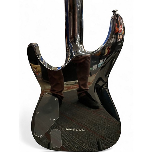 Used ESP LTD MH1000 Deluxe Trans Charcoal Solid Body Electric Guitar