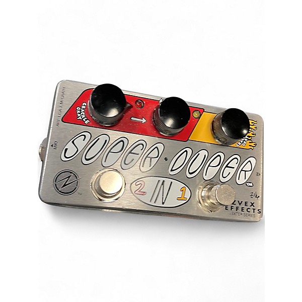 Used ZVEX Vexter Super Duper 2 In 1 Overdrive Effect Pedal