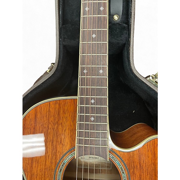 Used Takamine EF508KC KOA Acoustic Electric Guitar