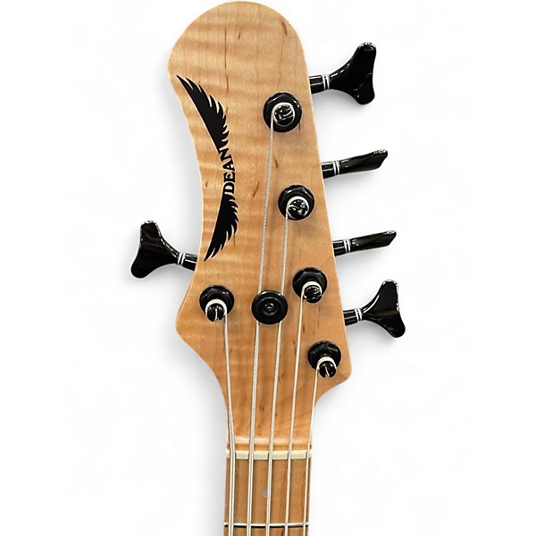 Used 2025 Dean custom shop hillsboro 5 trans teal Electric Bass Guitar