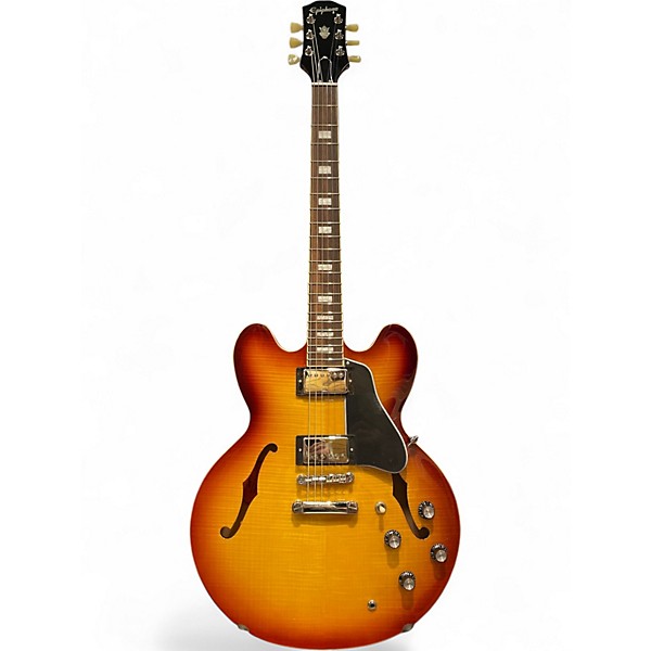 Used Epiphone ES335 FIGURED IG Sunburst Hollow Body Electric Guitar
