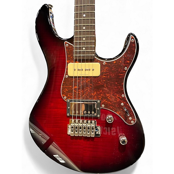 Used Yamaha PAC611VFM RED BURST Solid Body Electric Guitar