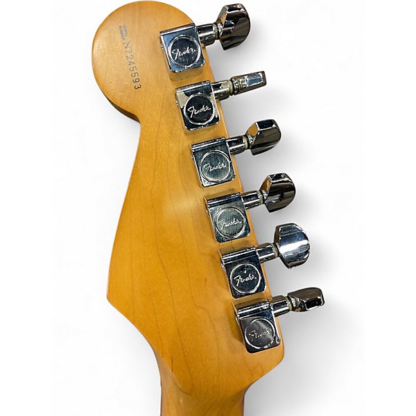 Vintage 1997 Fender American Standard Stratocaster Inca Silver Solid Body Electric Guitar