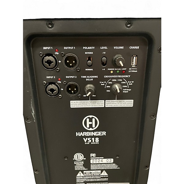 Used Harbinger VS18 Powered Subwoofer