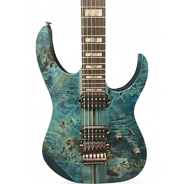 Used Ibanez RGT1220PBK Cosmic Blue Low Gloss Solid Body Electric Guitar