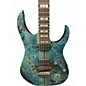 Used Ibanez RGT1220PBK Cosmic Blue Low Gloss Solid Body Electric Guitar