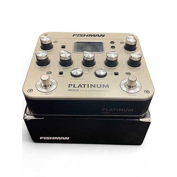 Used Fishman PROPLT101 Platinum EQ Pre With DI Acoustic Guitar Pickup