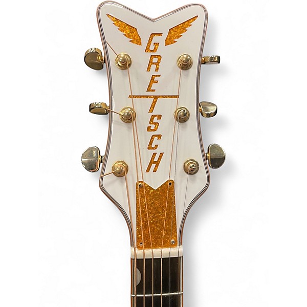 Used Gretsch Guitars G5022C Rancher Falcon White Acoustic Electric Guitar