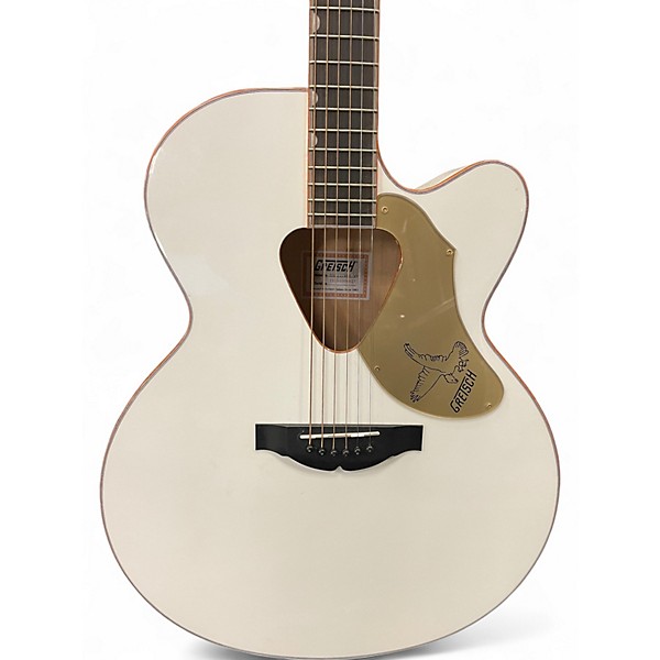 Used Gretsch Guitars G5022C Rancher Falcon White Acoustic Electric Guitar