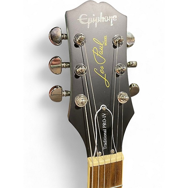 Used Epiphone Les Paul Traditional Pro IV Blue Solid Body Electric Guitar