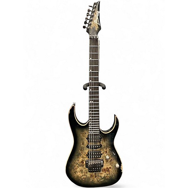 Used Ibanez RGB1070PBZ Dark Burl Solid Body Electric Guitar